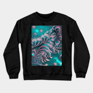 Other Worldly Designs- nebulas, stars, galaxies, planets with feathers Crewneck Sweatshirt